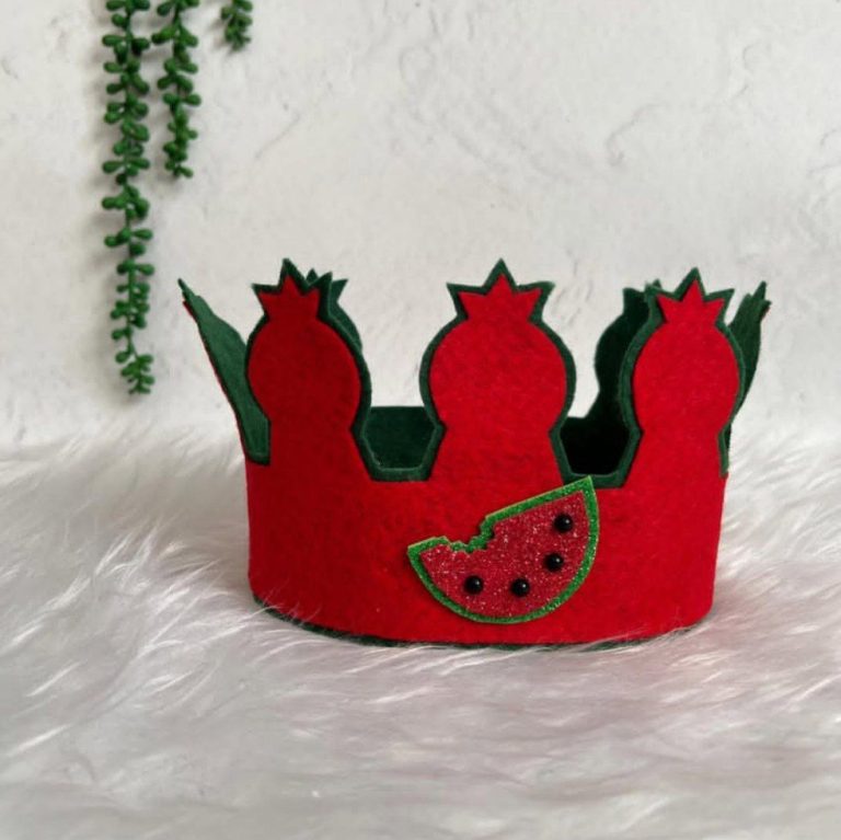 تاج یلدایی نمدی – 5 عددی